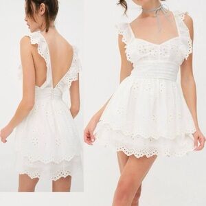 For Love and Lemons Serena Mini Dress Size Small